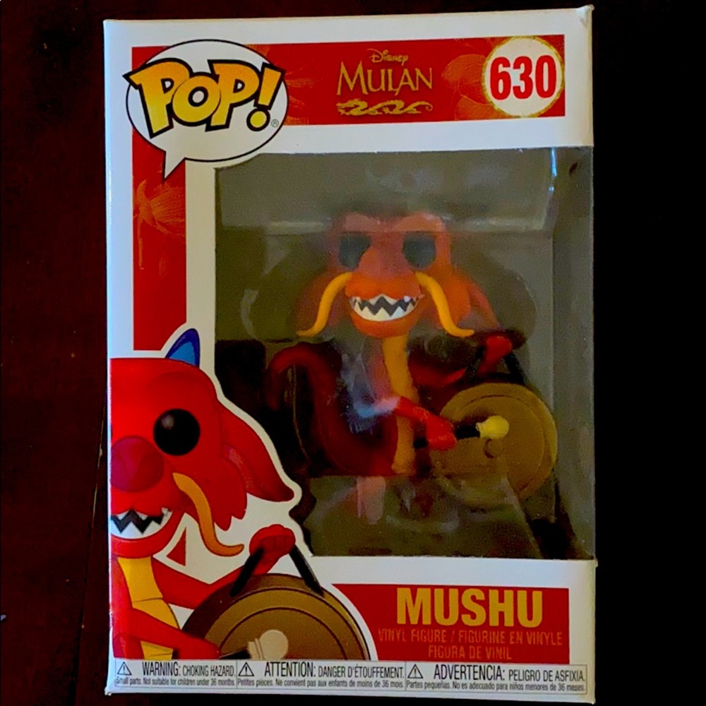 Pop! Funko Disney’s Milan Mushu Figurine with gong